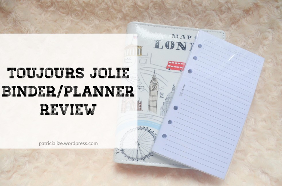[Review] Toujours Jolie Binder/Planner | My Dandelion Dreams