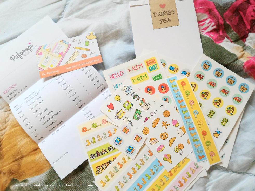 [Review & Unboxing] Paforopi Planner Stickers