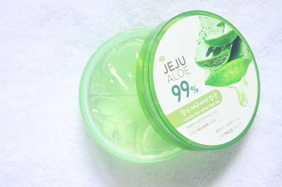 [Review] The Face Shop Jeju Aloe 99% Fresh Soothing Gel | My Dandelion Dreams